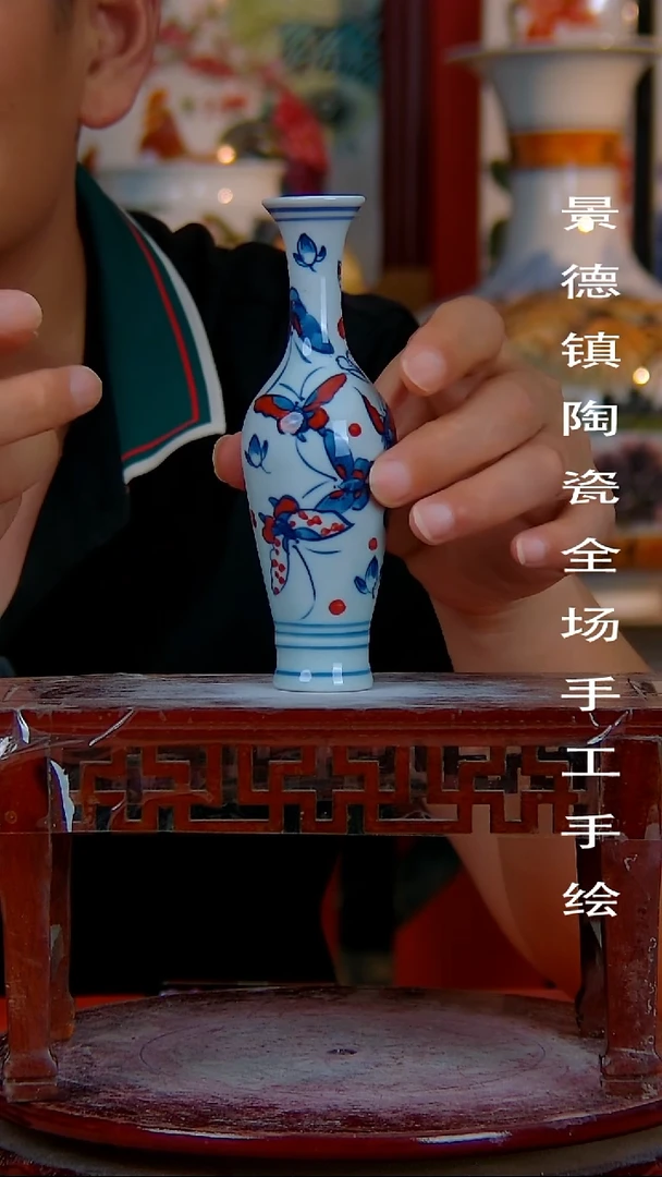 摆件景德镇陶瓷 手工手绘
