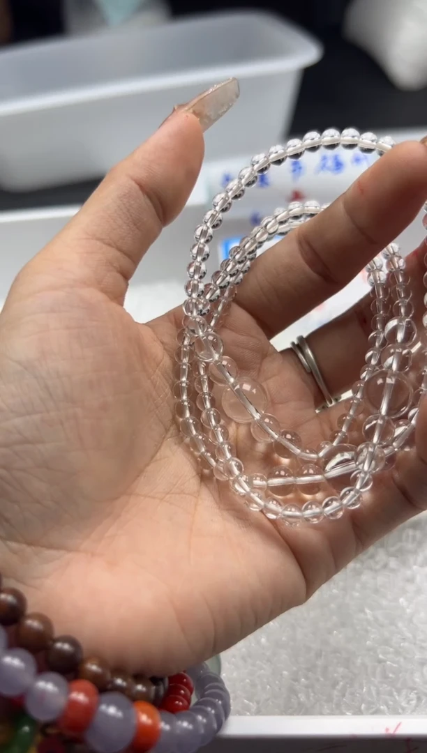 未镶嵌颈饰水晶w927白水晶4mm*100颗