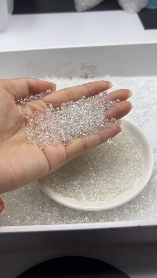颈饰未镶嵌水晶w1400白水晶切面算盘4mm*50颗