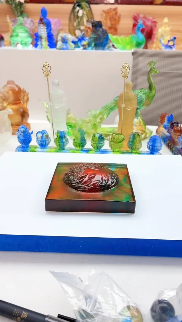 手工艺品琉璃彩色麦穗子纸正10*10公分