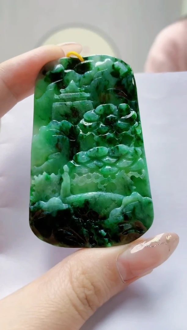 未镶嵌定制翡翠4812jw-毛货挂件44