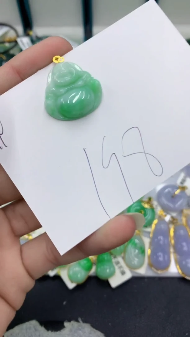 【闪购商品】翡翠颈饰18K金镶嵌翡翠