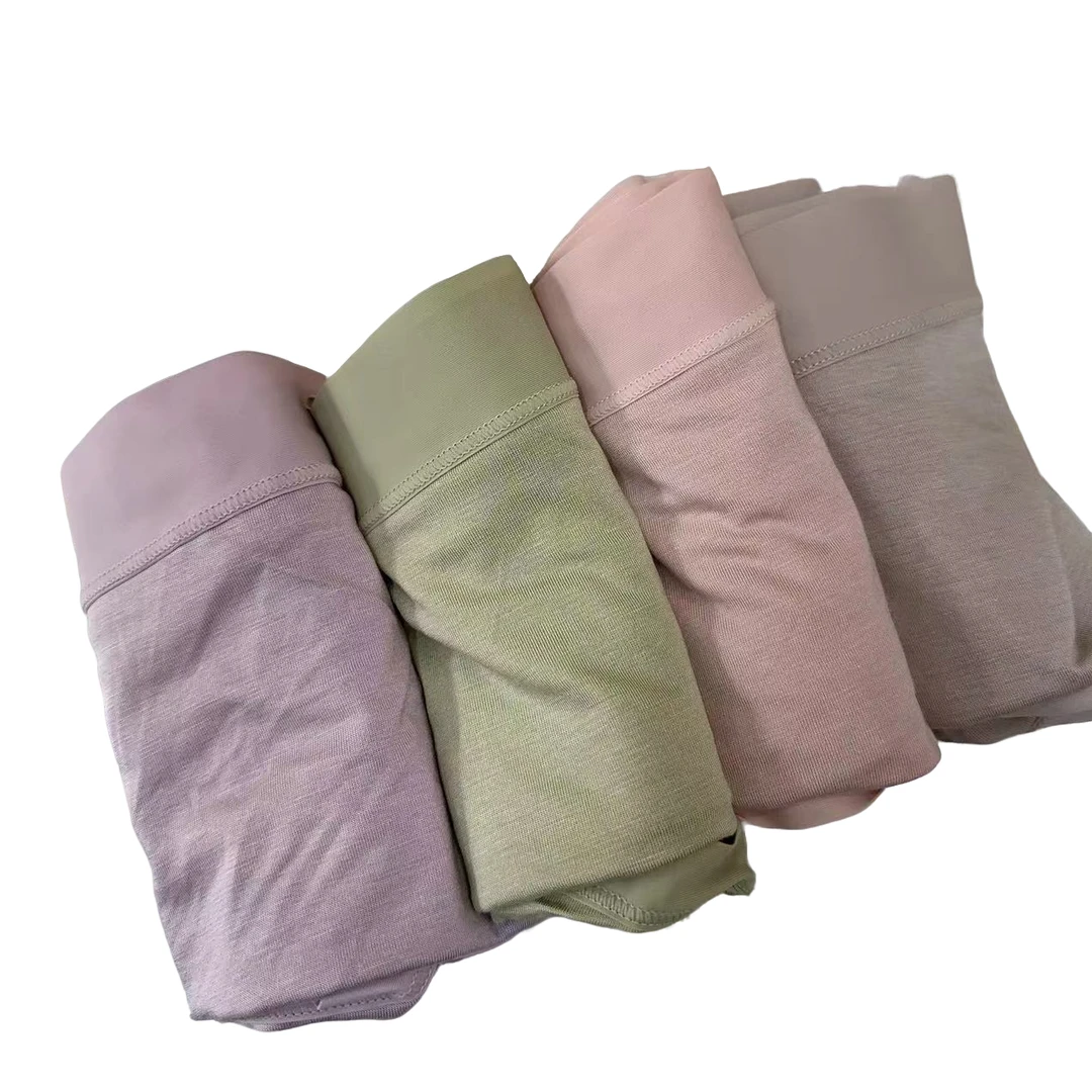 小施家舒适透气纯色四条装内裤(2盒)