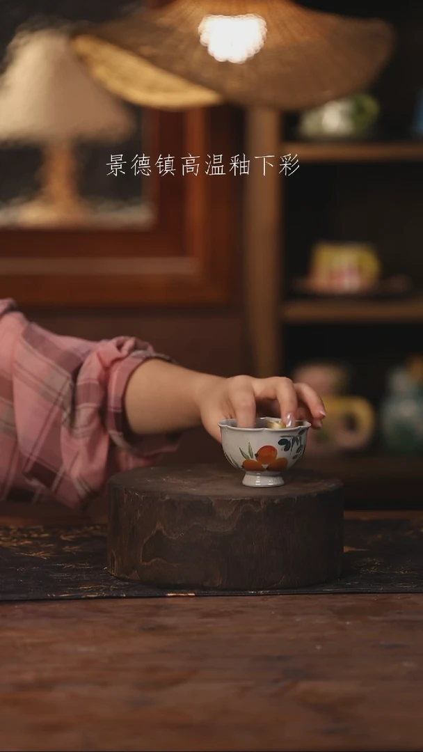 陶瓷景德镇高温釉下手绘陶瓷418