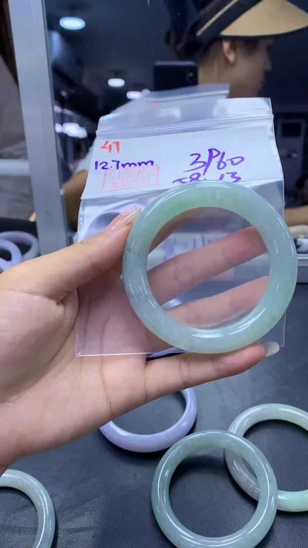 未镶嵌定制翡翠41手镯58+3960元+拍一发一