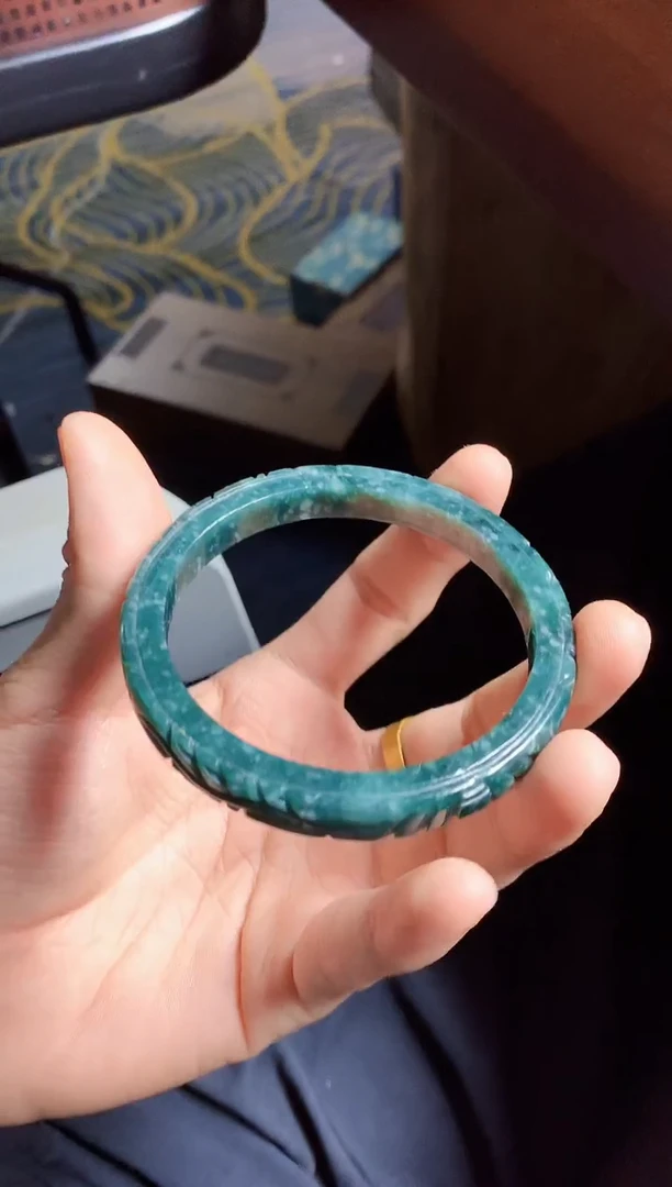 颈饰未镶嵌翡翠天然A货翡翠62圈口