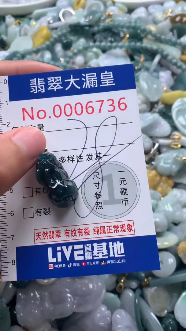 【闪购商品】翡翠吊坠(不含链)未镶嵌6736