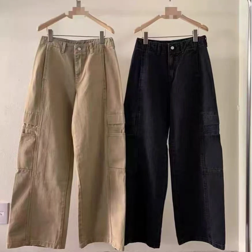 【程菲菲的店】meng 牛仔 工装裤 韩代