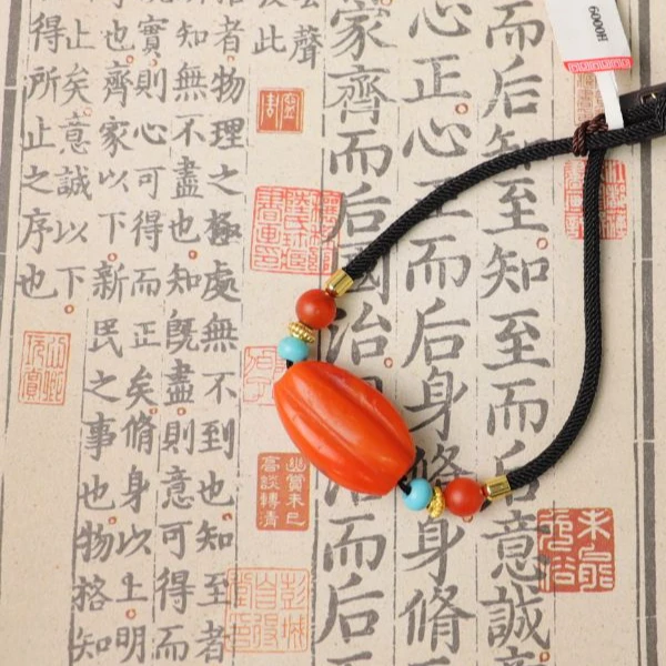 【武当山严选】H0009 老甘南南红 多棱 瓜珠 脖挂【多款】-FS