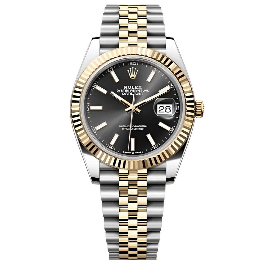 99新 Rolex/劳力士 日志系列/21年全套/黑盘条刻/41盘/新款126333