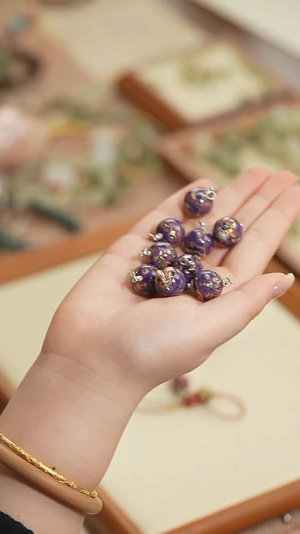 大漆工艺 紫色/扣头（多样性发其一）