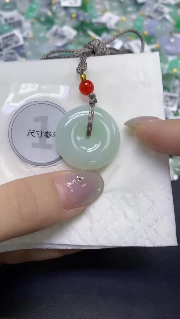 颈饰未镶嵌翡翠天然缅甸翡翠A货百元以上9元证书费自理