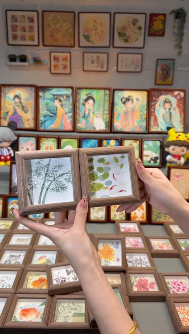 国画翠竹 金钱草 一组11