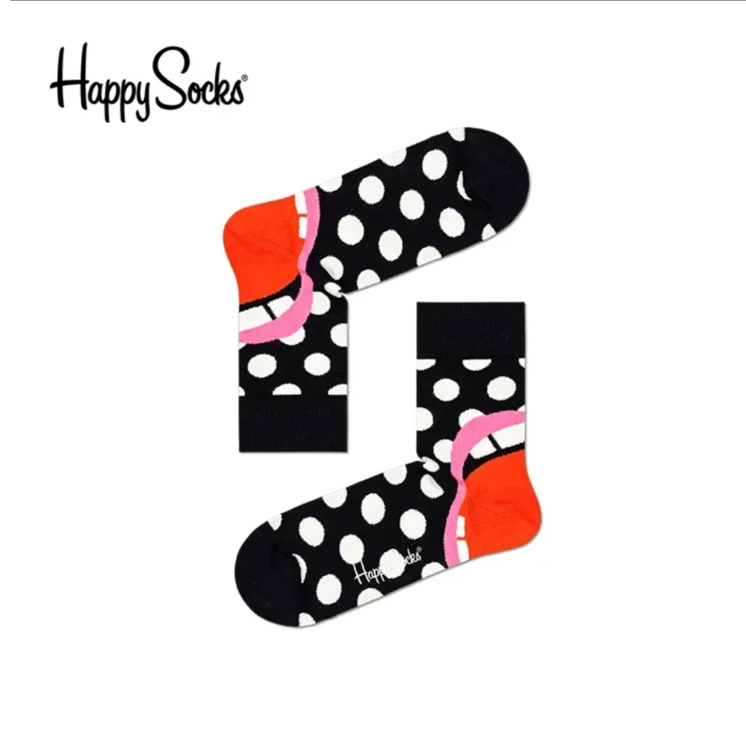 【开播超级惊喜】HappySocks夏季薄款时尚棉袜中筒袜单双任选