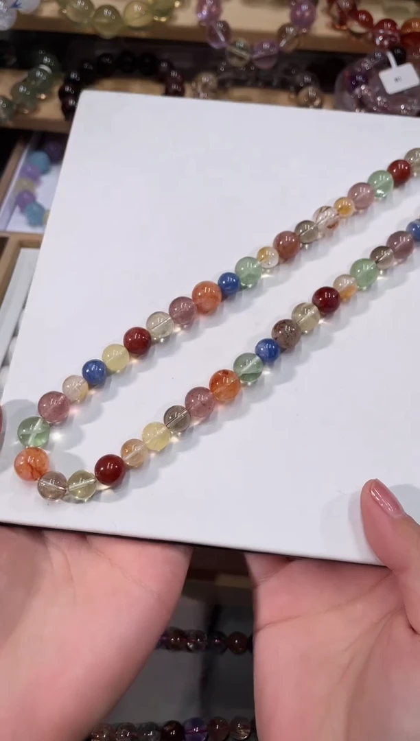 未镶嵌手链水晶水晶多宝项链 多样性发一