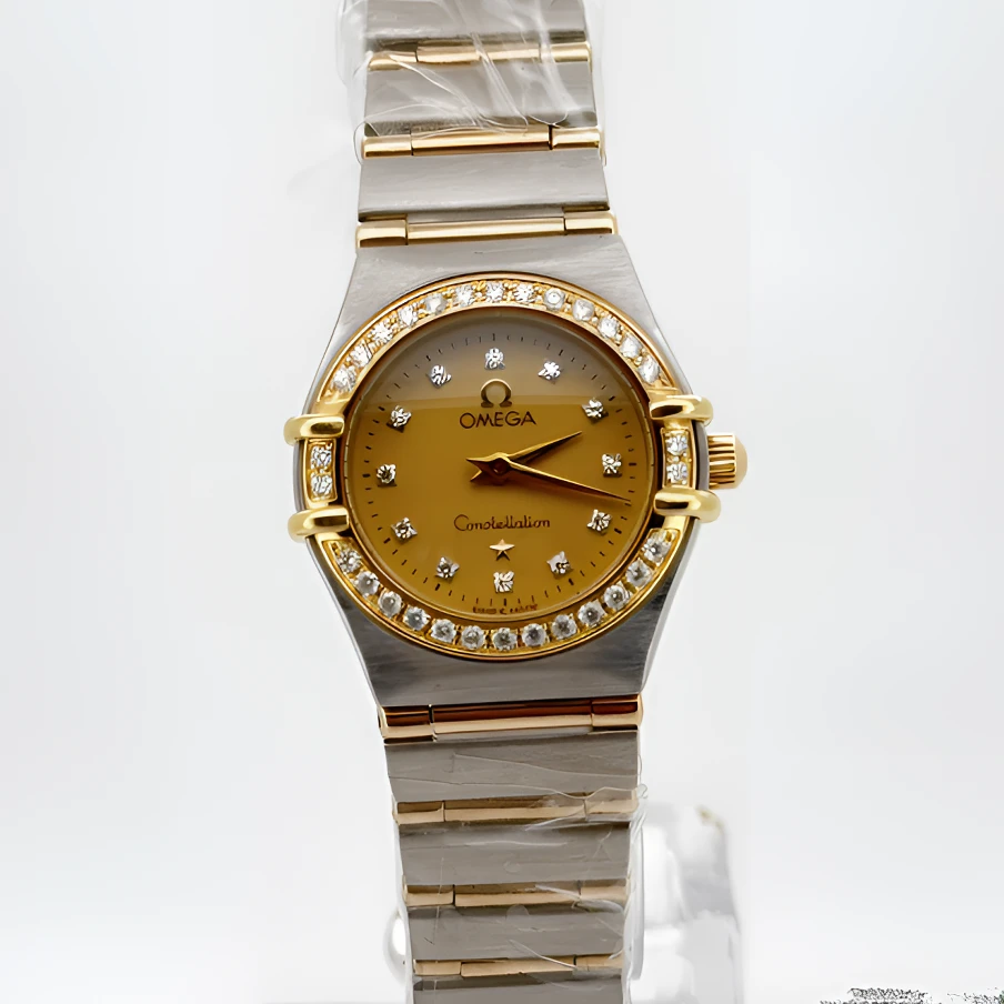 99新 Omega/欧米茄 星座石英腕表22.5mm后钻公价85999/w11982
