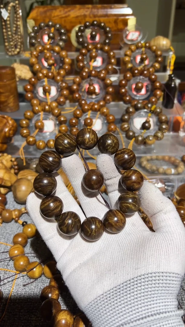 【闪购商品】楠木（金丝楠）手串/手链小叶桢楠水波纹2.0手串