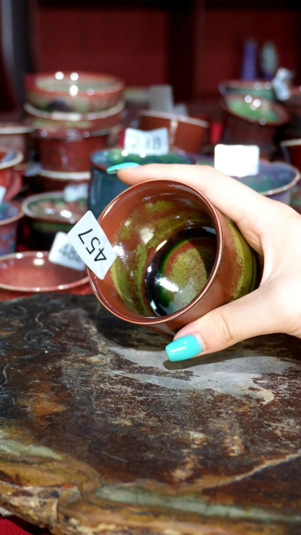 摆件精品窑变钧瓷茶器
