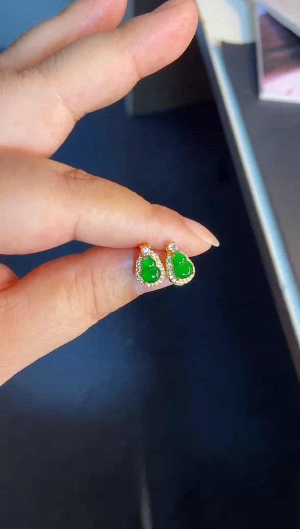 吊坠(不含链)银S925镶嵌翡翠1