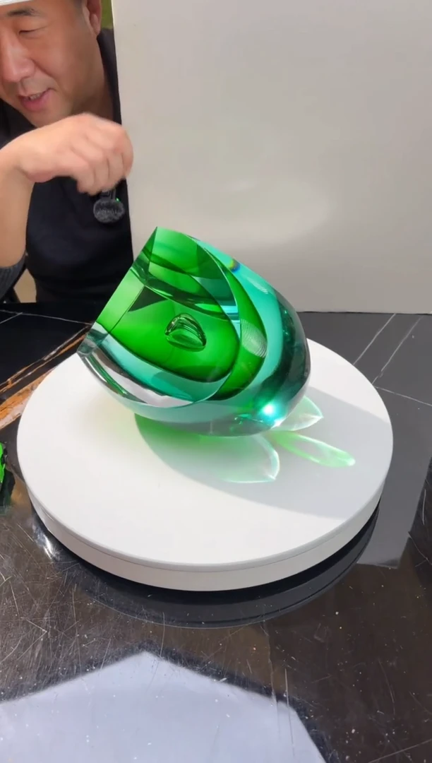 【闪购商品】茶宠AJ05698祖母绿春艺术摆件