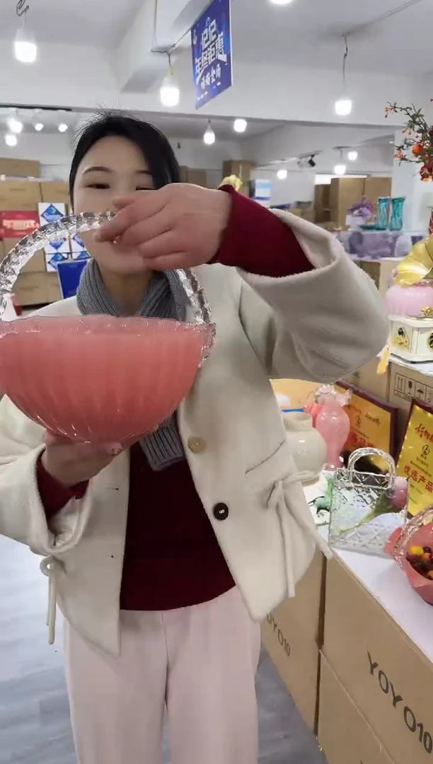 【闪购商品】琉璃瑞鸿花瓶花器早R-13