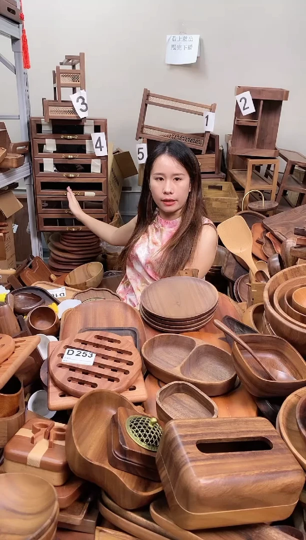 北美黑胡桃木六层牙科柜