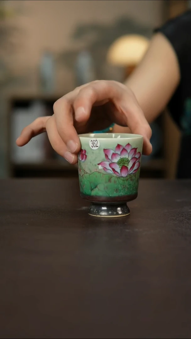 杯景德镇陶瓷杯碗柴烧多人微瑕