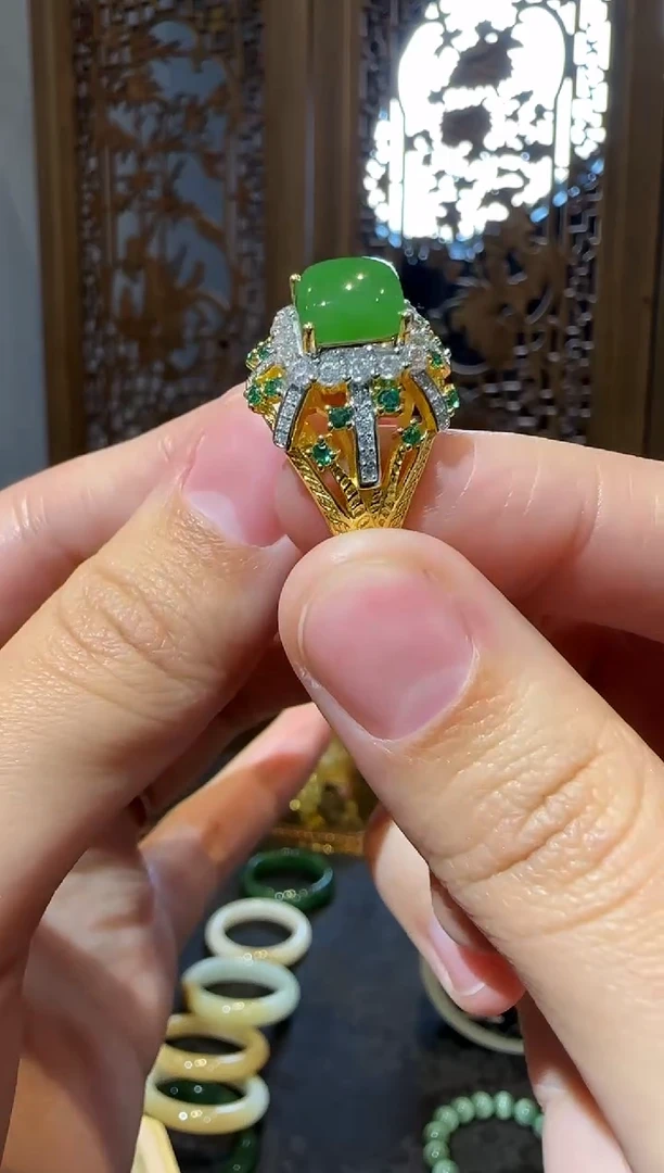 【闪购商品】和田玉戒指未镶嵌1