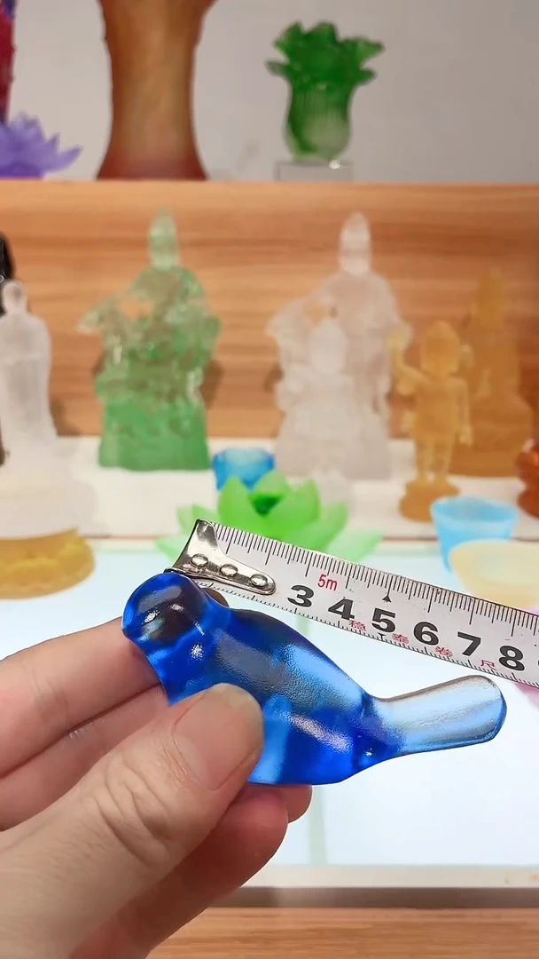手工艺品琉璃宝蓝色小燕子小摆件