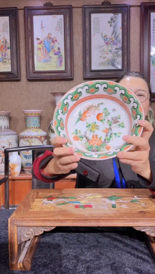 【海】茶道瓷流水15++++带支架