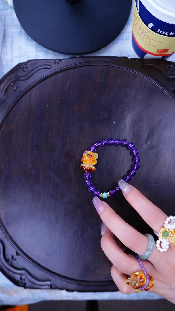 手链琥珀未镶嵌多样性发货其一