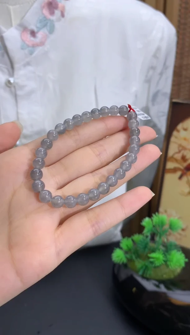 手链翡翠未镶嵌卡6.3mm