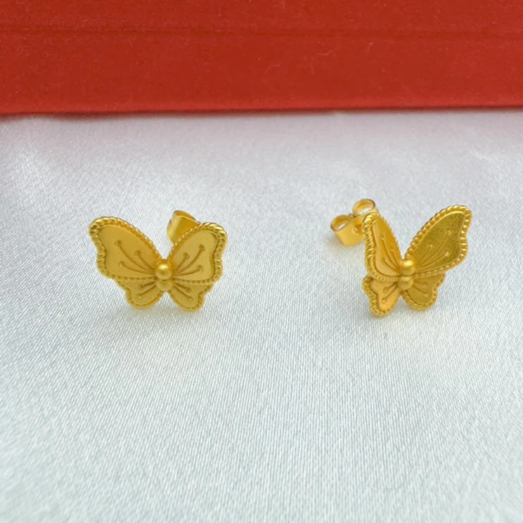 【香港正品】轻奢蝴蝶耳钉（1168）