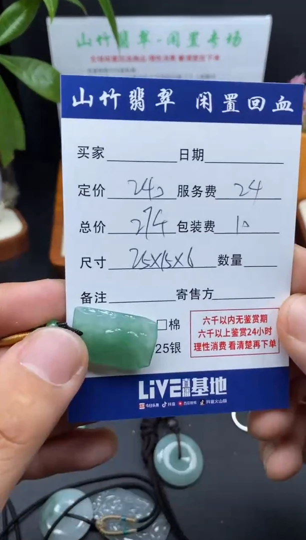 颈饰未镶嵌翡翠3001119