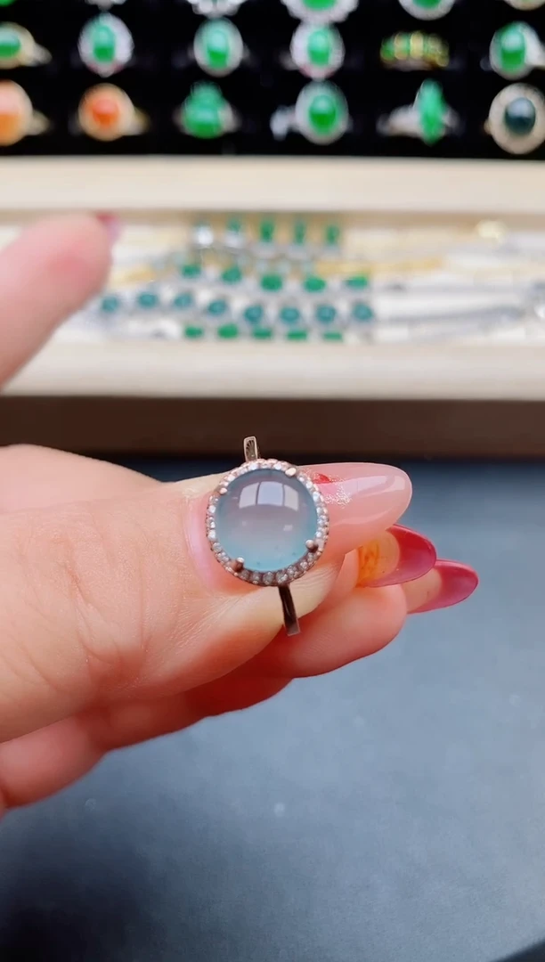 【闪购商品】翡翠戒指银S925镶嵌321321