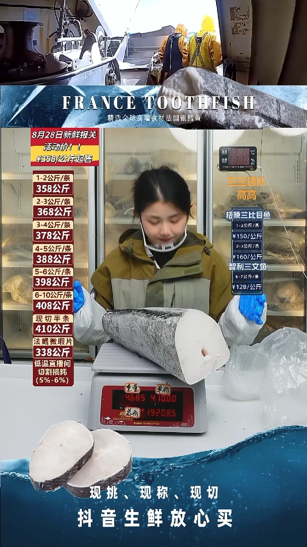 法国银鳕鱼下半4.68kg