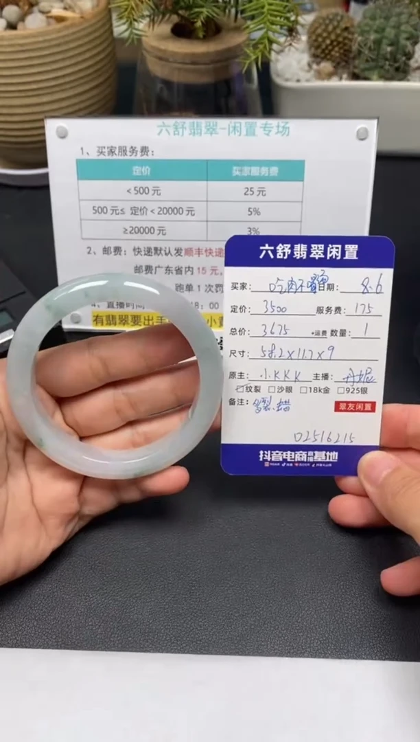 翡翠手镯未镶嵌吃***汤D2516215