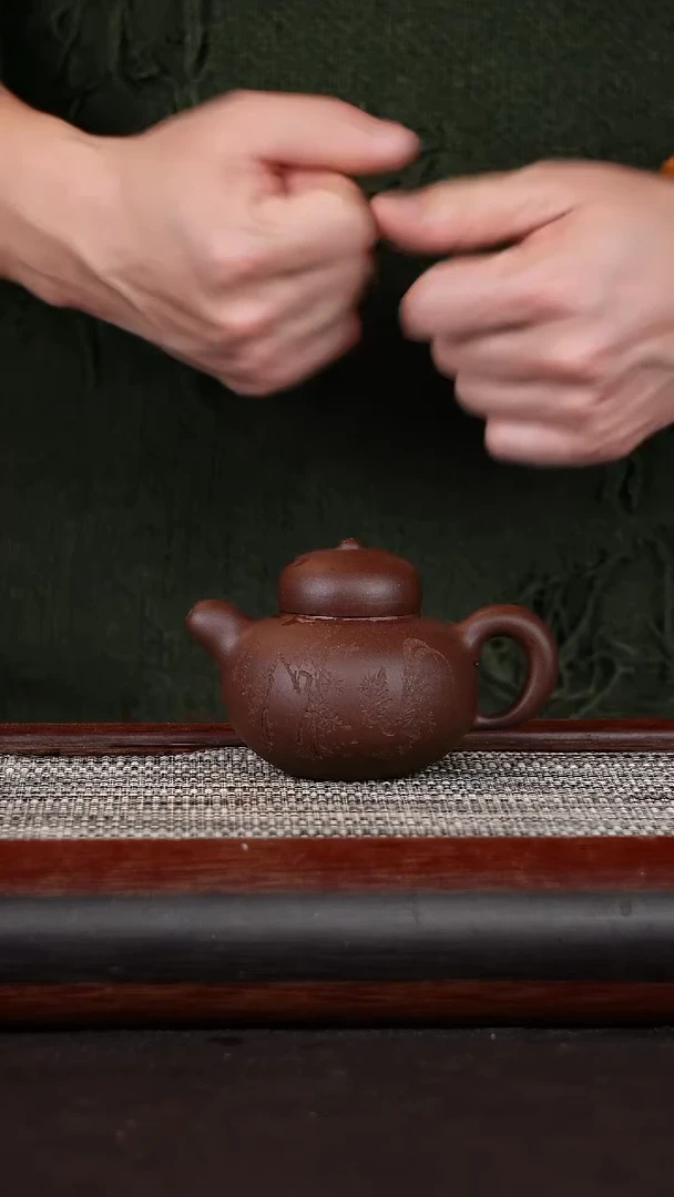 【闪购商品】紫砂茶壶福寿壶紫泥160CC