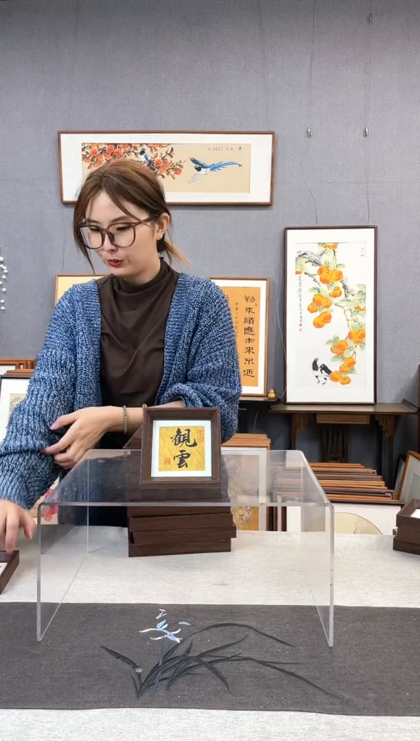 【闪购商品】国画5寸-小摆台作品-观云