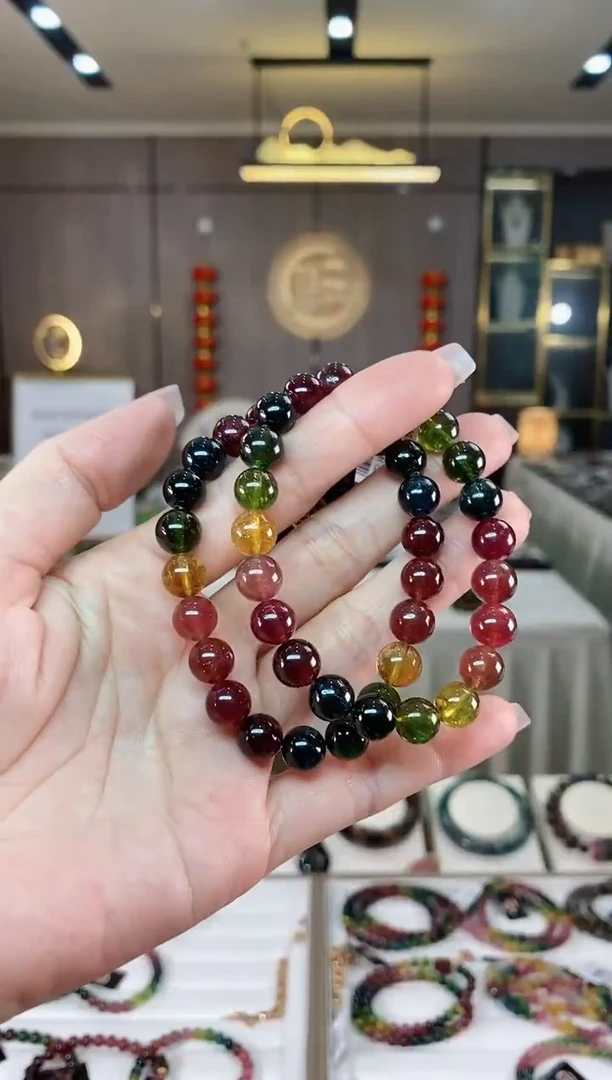 【闪购商品】碧玺单圈手串8.6mm+未镶嵌（多样性发一条）hon