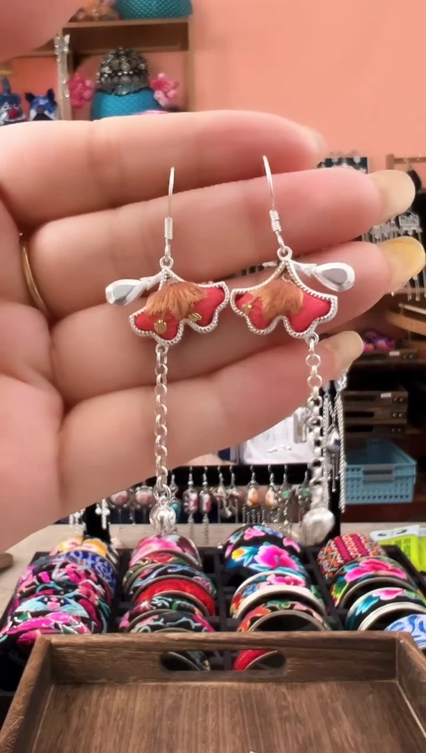 织绣艺枝独绣老绣饰品15