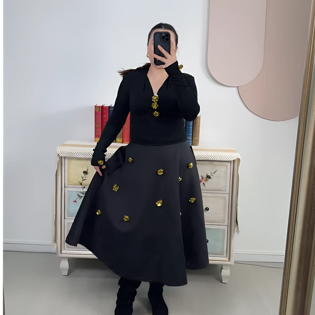 新款上衣半裙两件套050