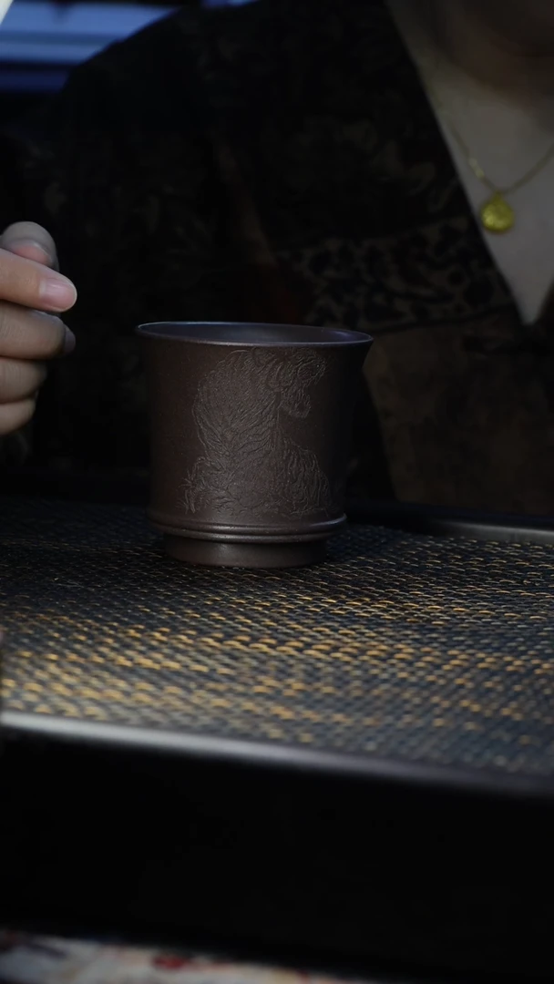 茶杯紫砂福利紫砂虎杯