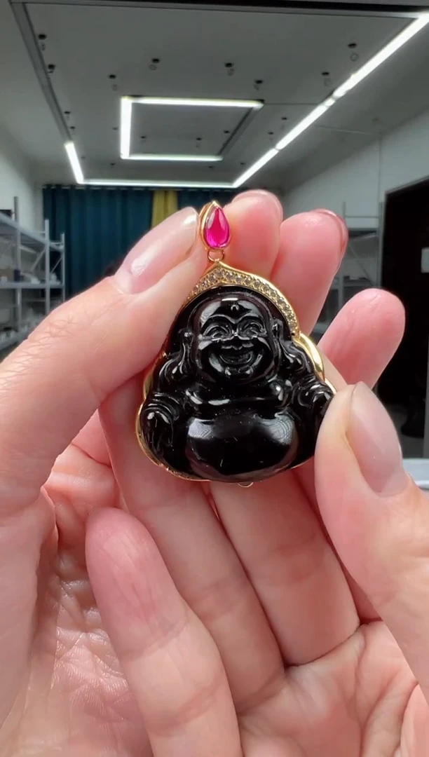 琥珀颈饰银S925镶嵌吊坠多样性拍一发一