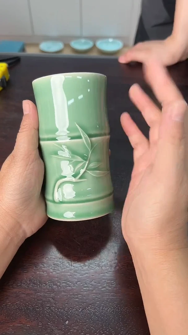 龙泉云间青瓷小米茶器