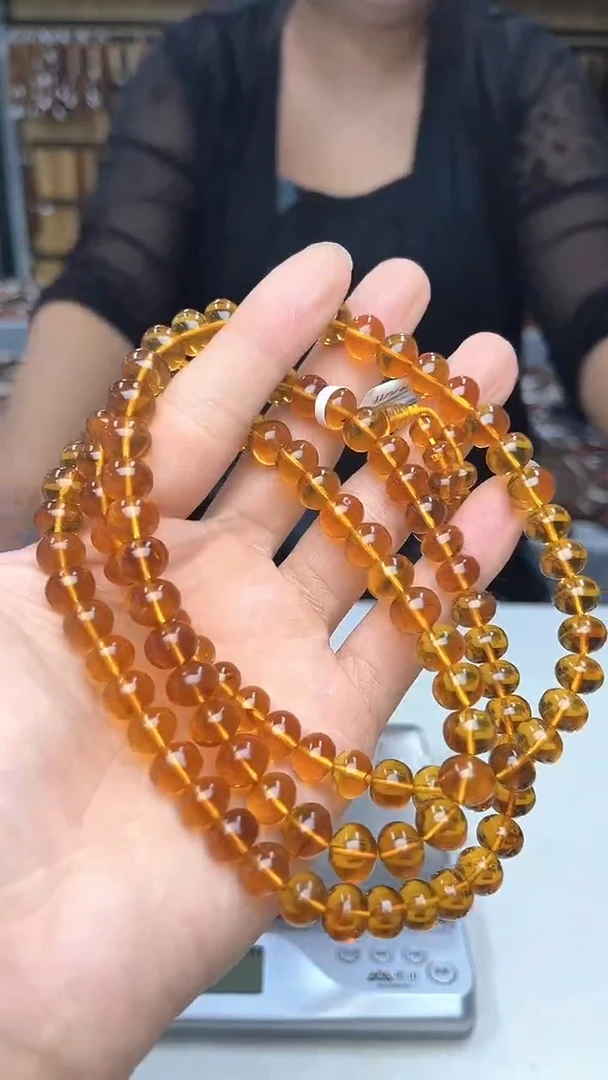 裸石琥珀未镶嵌抚顺琥珀9+金珀一级漏多样性发其一
