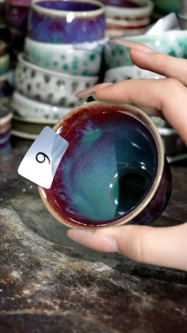 摆件精品窑变钧瓷茶器