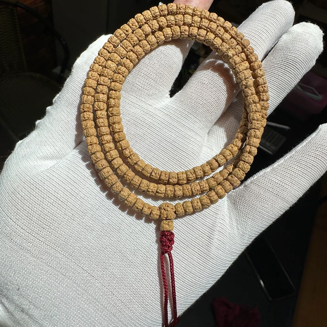 精工全品归圆龙切佛手金刚菩提尺寸5mm，高密可水洗佛珠手串