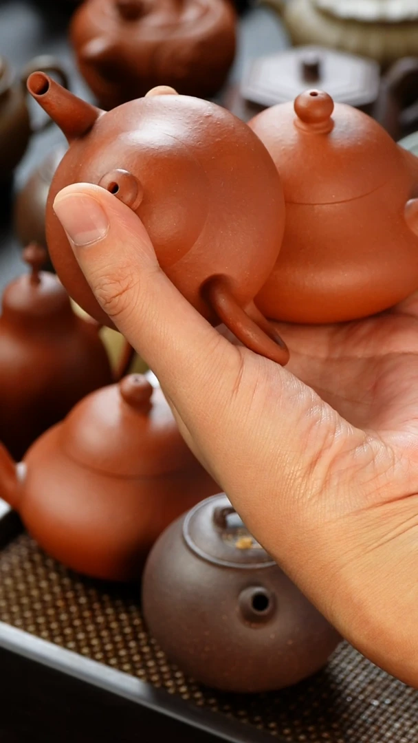 茶壶紫砂王*.朱泥梨形2