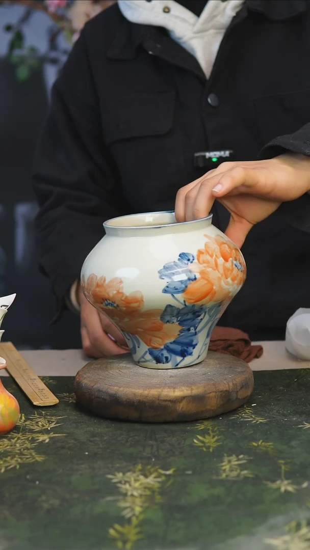 【闪购商品】景德镇高温手工陶瓷花器餐60